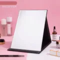 Portable folding high-definition desktop vanity mirror in large black, 20x15cm size - L / 21x15cm / Black (Right Angle)