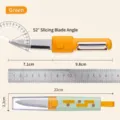 Multifunctional 2-in-1 green fruit knife and peeler tool, 22cm portable folding design - Geometric Transparent / Green