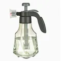 Multifunctional pressurized foam spray bottle with a clear faceted diamond-cut body design - Foam Sprayer With Windproof Cover