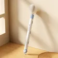 Soft blue and white telescopic long handle silicone bottle brush for deep cleaning - Blue / Blue