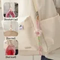 Clip para sombrero rosa en forma de flor para mochilas, accesorio de viaje portátil - Flor / Rosa