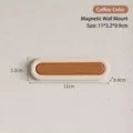 Tira organizadora de pared magnética minimalista color café para objetos pequeños - 3.2*11*0.9cm / Café