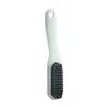 Multi-functional cleaning brush with white handle and dense grey bristles for home - Long Handle Hanging Style / Single Pack (17x6x5cm) / Light Blue