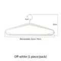 Large creamy white extendable clothes hanger for quilts and towels, length 52-70cm - Extendable Hanger / 1 Piece / Beige