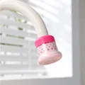 Universele roze kraanwaterfilter met anti-spatmondstuk voor de gootsteen in de keuken - Enkel Stuk / Prinsessenroze