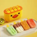 Süße gelbe Ente Eisform für Kinder DIY hausgemachte gesunde Fruchteis am Stiel - Gelb