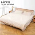 Funda antipolvo desechable de 2.4x4.7m para cama de 200x180cm proteccion - 2.4mx4.7m / Transparente