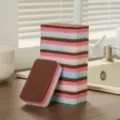 Lot de 3 éponges de cuisine multicouches robustes pour le nettoyage de la vaisselle - Tête d'Éponge de Rechange Seule (Sans Manche) / Ensemble de 3