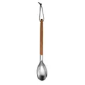 Cucchiaio in acciaio inox con manico in legno d'olivo per cucina elegante - Mestolo piccolo