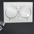 Pegatinas de joyas de resina para el pecho con acabado AB para decoración de Halloween body art - Combinación Marquise Redonda (1013)