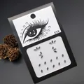 Silver teardrop face gems and eye rhinestones stickers for bridal and stage makeup - Silver Clear Irregular Gem Style (E7)