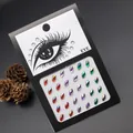 Colorful marquise-cut face rhinestones and eye gem stickers for makeup decoration - Colorful Laser Marquise Rhinestone Sticker (E20)