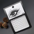 Self-adhesive white pearls for eye and face makeup decoration - Creamy White Half Round Artificial Pearl Style (E35)
