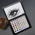 Multi-color self-adhesive face rhinestones for creative eye makeup and stage decoration - Multicolor Mixed Round Rhinestone Style (E40)