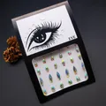 Teardrop-shaped iridescent eye makeup rhinestones for face and stage makeup application. - Iridescent AB Teardrop Gems (E42)