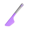 Large purple and grey silicone spatula for high temperature baking and cream mixing - Large Scraper / Purple