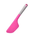 Large pink and grey heat-resistant silicone spatula for baking and cream smoothing - Large Scraper / Rose Red