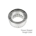 Professional stainless steel flower-shaped dumpling skin cutter set for home baking - 3-Piece Flower-Shaped Dough Cutter Set