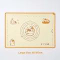 Large cartoon orange cat silicone kneading mat, 86x60cm, non-stick and anti-slip - 60 * 86cm large kneading mat