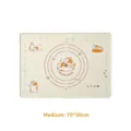 Medium size 70x50cm silicone kneading mat featuring cute orange cartoon cat patterns - 50 * 70cm medium kneading mat