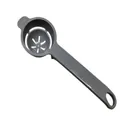 Separador de claras de huevo duradero de plástico gris con mango largo para la cocina - Gris