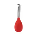 Cuchara para arroz de silicona roja con mango de acero inoxidable para ollas antiadherentes - Estilo 304 Rojo