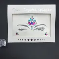 Multicolor face crystal stickers for forehead and eye corner decorative DIY makeup gems - Pink Blue Green Multicolor Style (1019)
