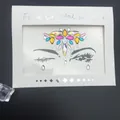 Vibrant multicolor acrylic face crystal stickers for creative DIY festive body makeup - Pink Blue Yellow Multicolor Style (1016)