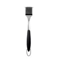 Durable stainless steel BBQ grill cleaning brush with an ergonomic black non-slip handle - Grill Cleaning Brush