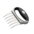 Stainless steel meat shredding claw with ergonomic black and grey handle for BBQ - Single Bagged / Black