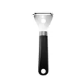 Pelador de verduras ergonómico de acero inoxidable con mango de plástico negro muy eficiente - Pelador de melón / Negro