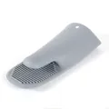 Grey silicone mini oven mitt heat resistant pinch mitt for home baking kitchen tool - Gray
