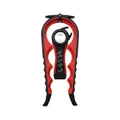Rotes und schwarzes 5-in-1 und 4-in-1 Multifunktions-Flaschenöffner-Set für Gläser - Schwarz-Rotes Karo-Set