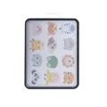 Portable antibacterial plastic cutting board featuring 12 cute cartoon animal patterns - Square / Animal