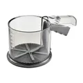 Handheld semi-automatic flour sifter with measurement markings and stainless steel mesh - Long Handle Single Layer (Bagged)