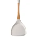 Espátula de silicona blanca con mango de madera natural para cocina antiadherente - Espátula China