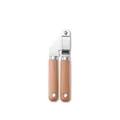 Stainless steel kitchen tool with ergonomic wooden handle for baking and cutting - Garlic Press