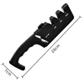 Afilador manual profesional de cuchillos y tijeras de 4 ranuras en negro, 28 cm - Versión china / Caja de Color / Negro