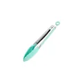 Pinzas de cocina de silicona verde menta y acero inoxidable para barbacoa y pan - 9 Pulgadas / Verde menta