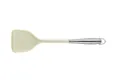 Spatule de cuisine en silicone crème résistante à la chaleur avec manche en inox durable - Spatule / Blanc