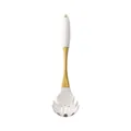 Elegant white silicone pasta server with gold stainless steel handle for modern kitchen - Pasta Server (White)