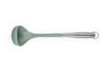 Louche en silicone vert sauge avec manche en acier inoxydable pour ustensiles - Cuillère à Soupe / Vert olive