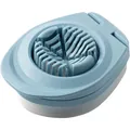 Blue and white professional 3-in-1 multi-functional egg slicer and cutter tool for kitchen - Dark Blue
