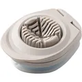 Japanese style 3-in-1 multifunctional egg slicer divider in grey finish - Khaki