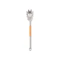 Grey silicone pasta server with wooden handle for kitchen cooking - Pasta Server