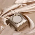 Elegant tourmaline beaded bracelet with 14K gold wire wrap and magnetic clasp for women - Moonstone (Magnetic Clasp)
