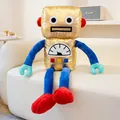 Creative gold metallic robot plush toy sitting on a white sofa in a cozy home setting - 60CM / Gold Style