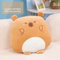 Simpatico cuscino in peluche capibara 40x40cm e morbido cuscino decorativo per ufficio - Cuscino Capybara / 40x40cm / Marrone