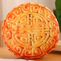 Coussin en peluche créatif en forme de gâteau de lune imprimé en 3D pour le canapé - Petite Taille 20 Pièces/Pack / Gâteau de Lune Classique