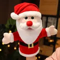Niedliche Weihnachtsmann Handpuppe Plüschtier für Geschichten und festliche Rollenspiele - 42 cm / Weihnachtsmann